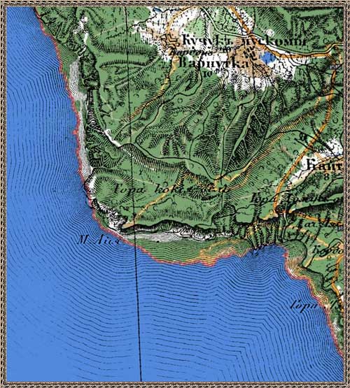 Карта Ласпи и мыс Айя 