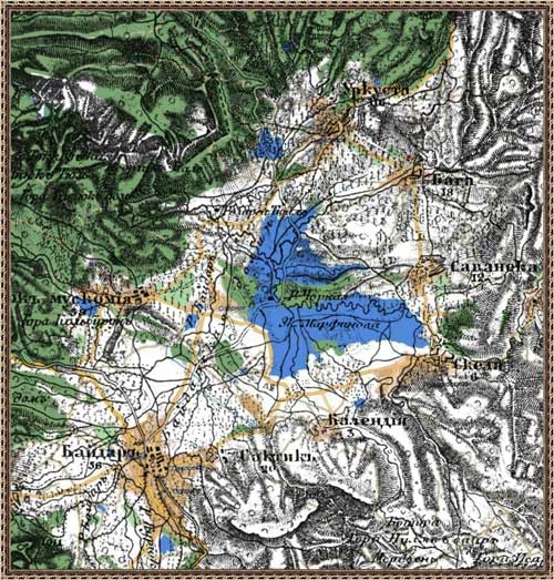 Карта Байдарская долина 