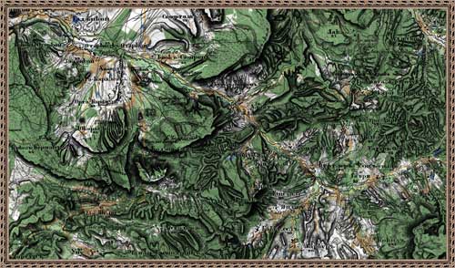 Карта Бельбекская долина 
